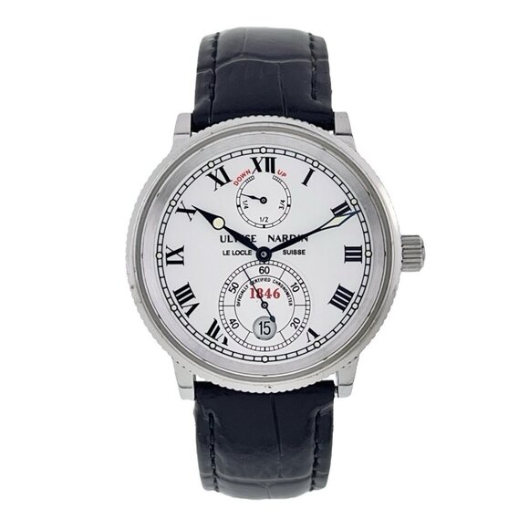 Ulysse Nardin Marine Stainless Steel White Dial 38mm Automatic Mens Watch 263-22 - Picture 1 of 10